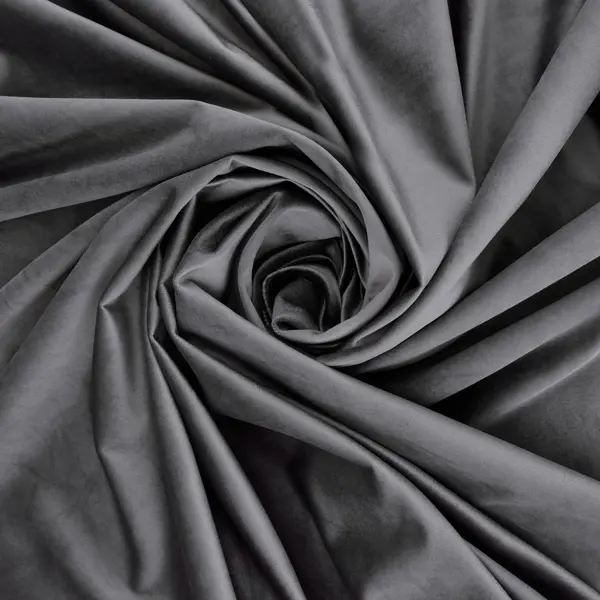 Ткань 1 м/п бархат 300 см цвет темно-серый ткань 1 п м папоротник жаккард 300 см цвет серый