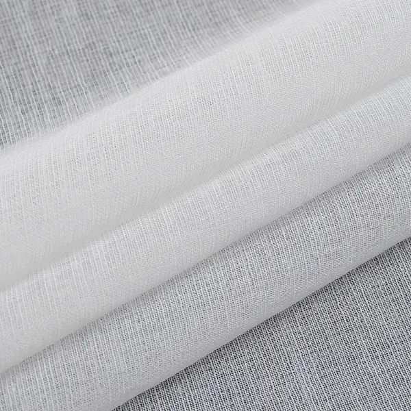 Тюль 1 м/п Фентези лен искусственный 280 см цвет белый тюль романтик вышивка 285 см белый