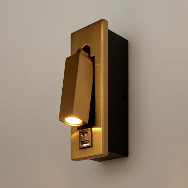 Настенный светильник светодиодный Freya Shon FR5347WL-L3BR 3 Вт USB цвет бронза кубок футбол бронза 8х7х19см