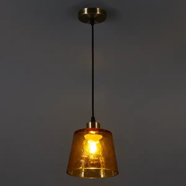 Светильник подвесной Devas 1 лампа цвет золотистый пуф glasar золотистый с розовым 40х40х46 см