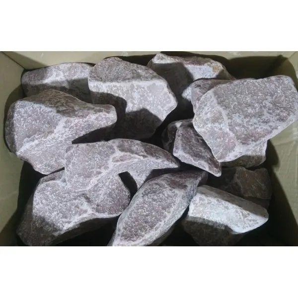Камни для бани и сауны Малиновый кварцит обвалованный 70-150 мм 20 кг набор косметичек 2 в 1 на молниях малиновый