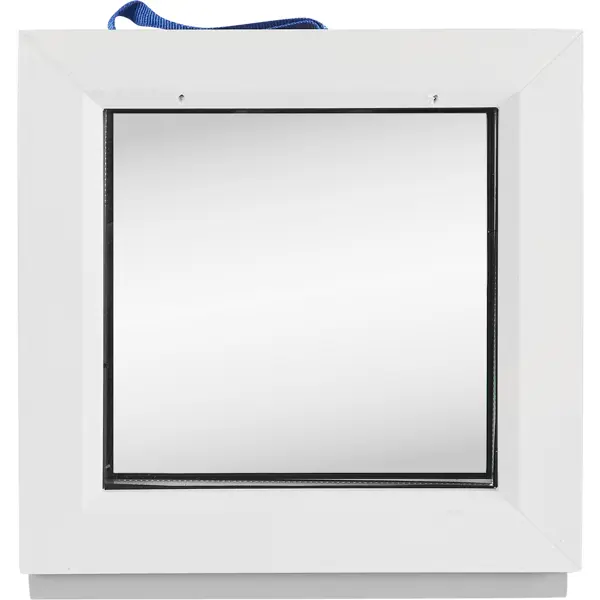 фото Пластиковое окно пвх veka 400x400 мм (вxш) глухое однокамерный стеклопакет цвет белый (с двух сторон)