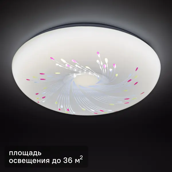 Светильник настенно-потолочный светодиодный Inspire 55 Вт VILLAGE-D50 36 м² нейтральный белый свет