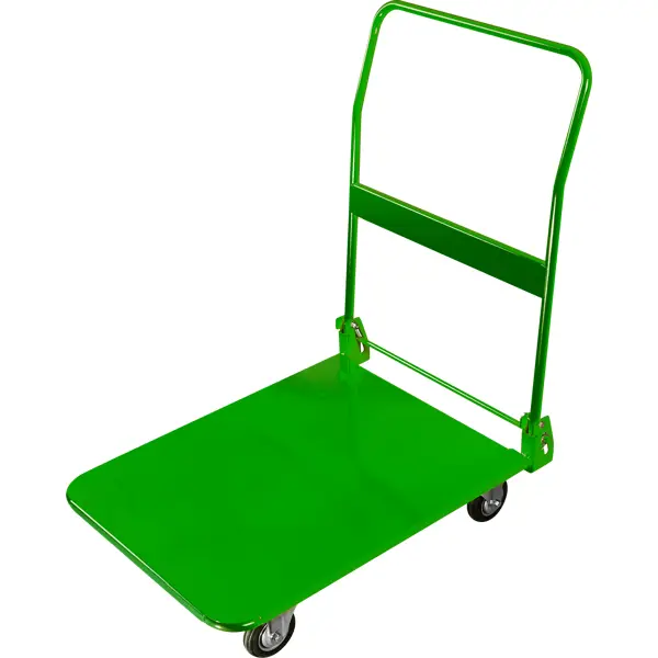 Тележка платформенная нагрузка 250 кг 4 колеса цвет оранжевый тележка standers двухколесная складная алюминий нагрузка до 100 кг зеленый