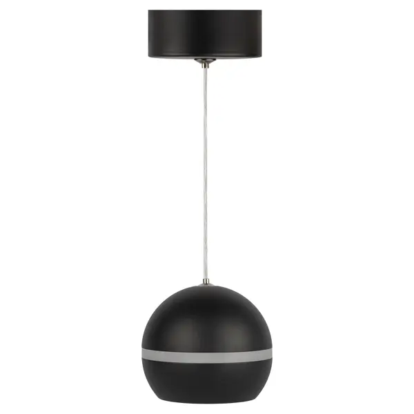 Люстра подвесная PL21 1 лампа 2 м² цвет черный