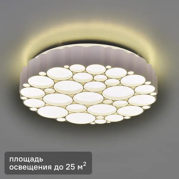 Светильник потолочный светодиодный Freya FR6043CL-L72W, 25 м², теплый белый свет, цвет белый потолочный светильник denkirs