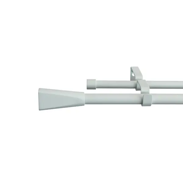 Карниз двухрядный Грани 160-300 см металл цвет белый набор кронштейнов zeapon pons tilt arm kit ap h1