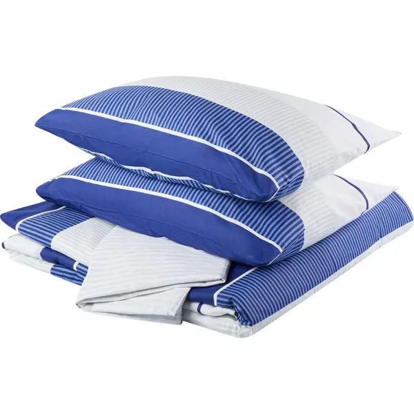 Комплект постельного белья Mona Liza Stripes полутораспальный Plus бязь синий