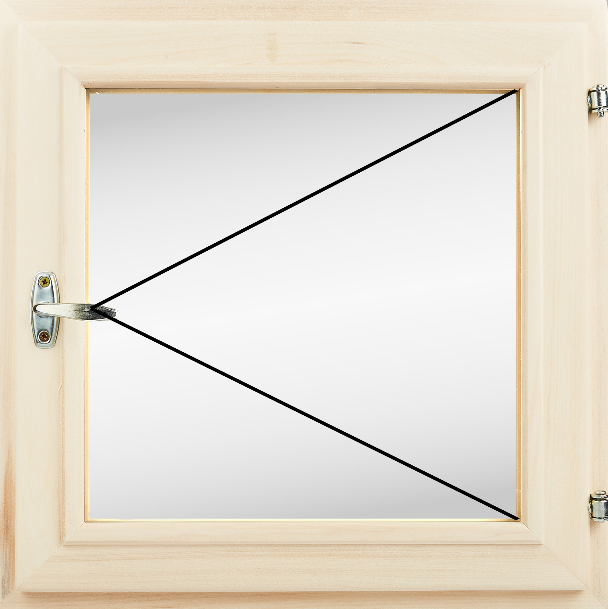Окно для бани деревянное одностворчатое Липа 500x500 мм (ВхШ) поворотное  однокамерный стеклопакет цвет натуральный ✳️ купить по цене 4216 ₽/шт. в  Москве с доставкой в интернет-магазине Леруа Мерлен