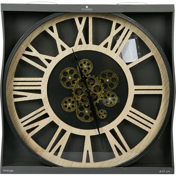 фото Настенные часы atmosphera meca ø57 см цвет черный