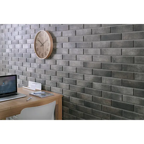 фото Плитка клинкерная cerrad loft brick pepper серый 0.6 м²