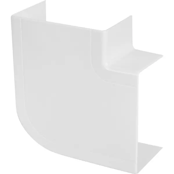 Угол плоский для короба Lexman 100х55 мм цвет белый угол плоский legrand 636473 40х25 белый