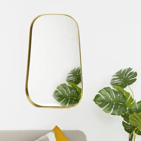 Зеркало декоративное прямоугольное 37.5 см зеркало шкаф mixline крит 55 патина золото 4640030868292