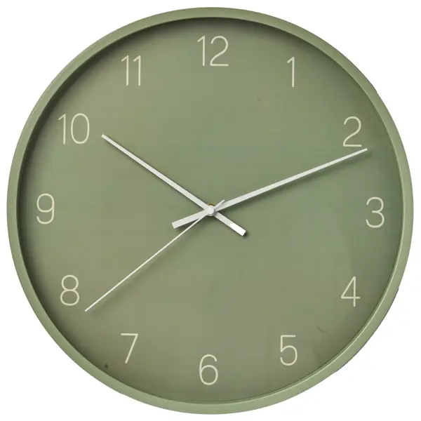 Часы настенные MC1099 круглые пластик цвет оливковый бесшумные ø40 см часы настенные mc1135w круглые пластик цвет белый бесшумные ø40 см