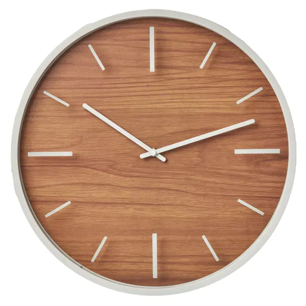 Часы настенные MC1135W круглые пластик цвет белый бесшумные ø40 см часы настенные rubin 4041 001gld