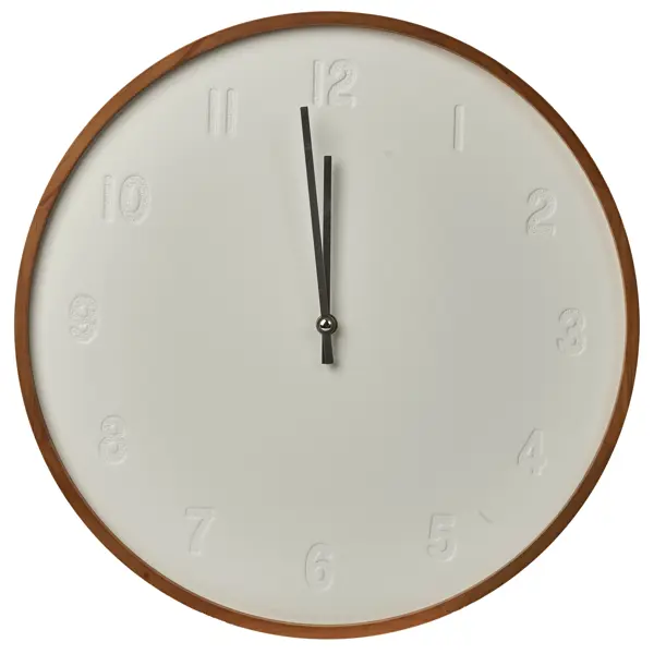 Часы настенные MC5025 круглые дерево цвет белый бесшумные ø40 см настенные часы atlantis 686