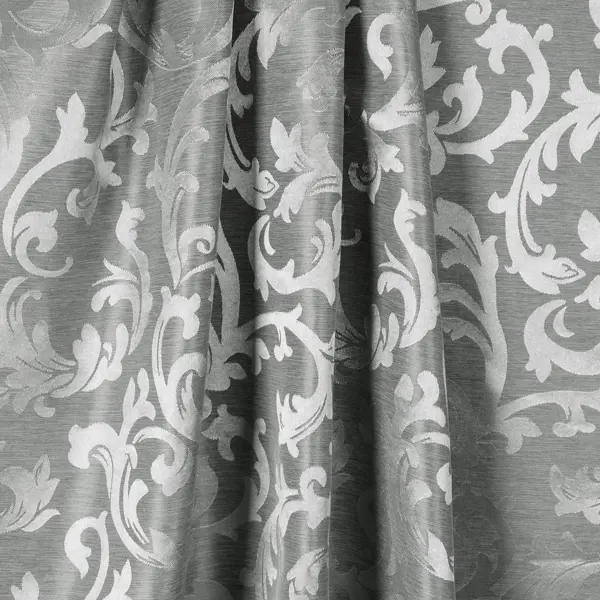 Ткань 1 м/п Вензель жаккард 150 см цвет серый ткань 1 п м папоротник жаккард 300 см цвет серый
