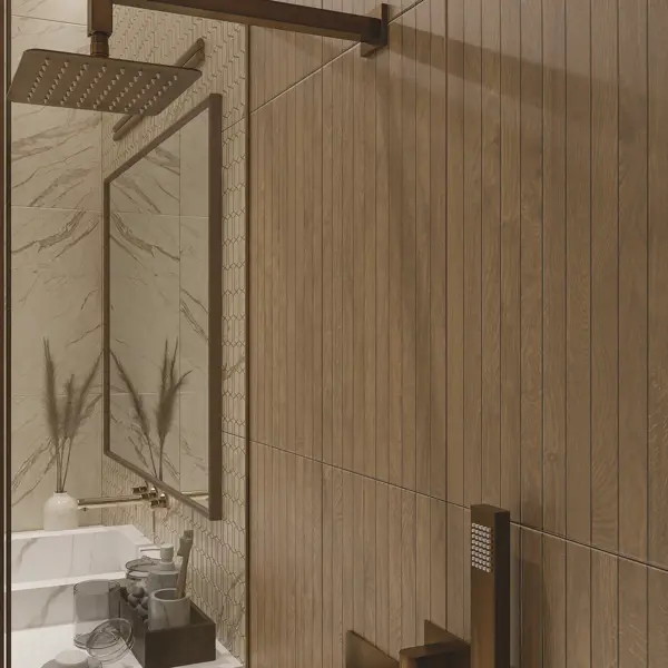 Плитка настенная Azori Forest 31.5x63 см 1.59 м² матовая цвет коричневое дерево краска для кухонь и ванных комнат эксперт матовая белый база а 2 5 л