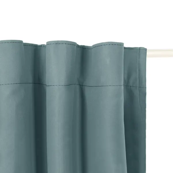 фото Штора на ленте блэкаут столица текстиля bordeaux 200x300 см цвет сине-зеленый