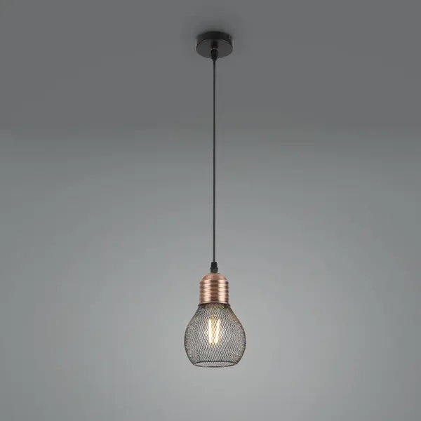 Светильник подвесной Freya FR4011PL-01BBS, 1 лампа, 4 м², цвет черный/золото