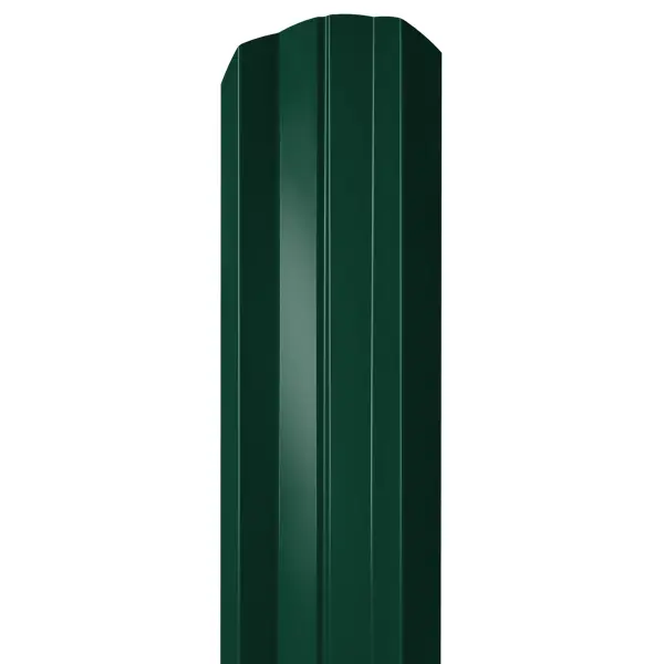 Штакетник М 0.45 PE-Double 8017 фигурный 1.5м зеленый штакетник фигурный металлический pe 7024 0 45 мм 2 м мокрый асфальт