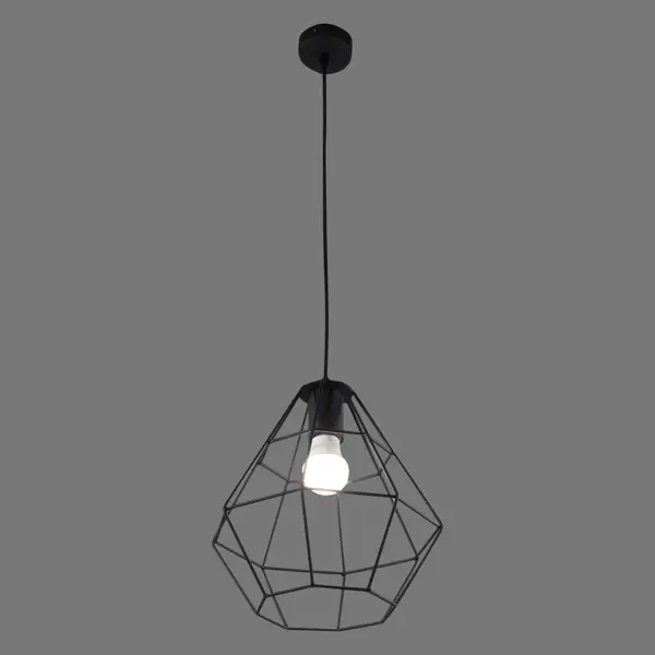 Подвесной светильник Vitaluce Orso black 1 лампа 3м² Е27 цвет черный матовый подвесной светильник indigo via 10009 3p black v000183