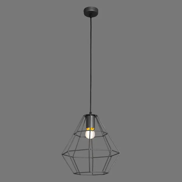 Подвесной светильник Vitaluce Orso grey 1 лампа 3м² Е27 цвет бронзовый графит подвесной светильник vitaluce каштан 1 лампа 3 м²