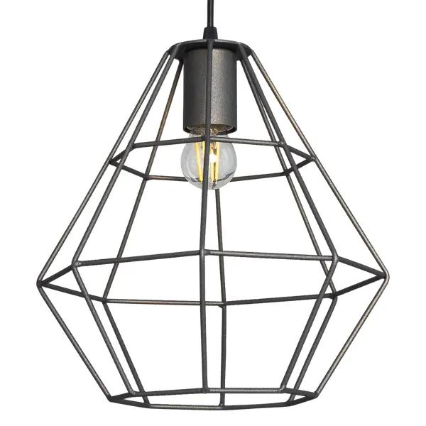 фото Подвесной светильник vitaluce orso grey 1 лампа 3м² е27 цвет бронзовый графит