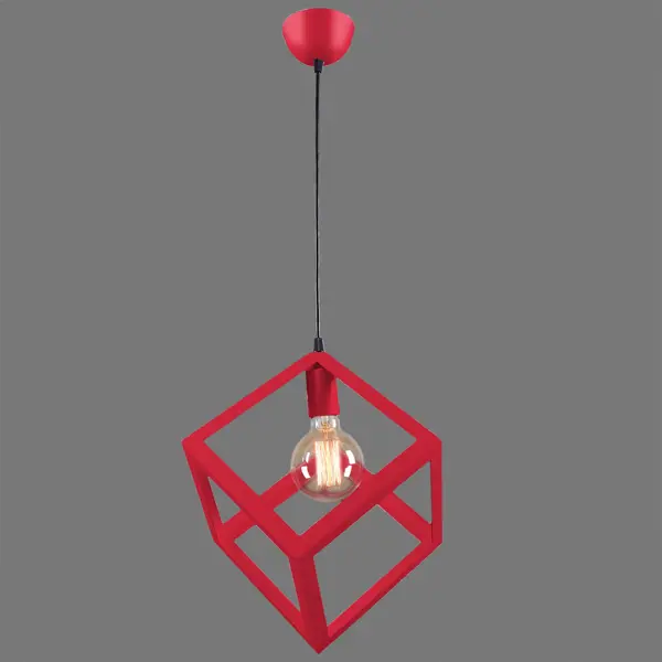 Светильник подвесной КС30102/1P, 1 лампа, 3 м², цвет красный гибкая черепица docke pie евразия лабиринт красный 3 м²