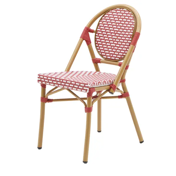 Стул садовый Naterial Paris 41x57x86 см алюминий цвет красно-белый стул 390х390х910 мм шоколад на меди сиденье круглое винилискожа модуль омега