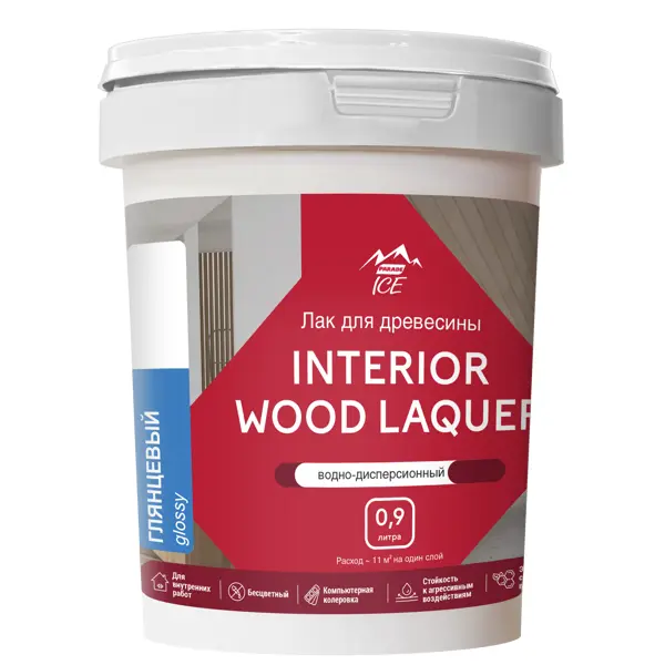 Лак для мебели акриловый Parade Interior Wood Laquer цвет прозрачный глянцевый 0.9 л