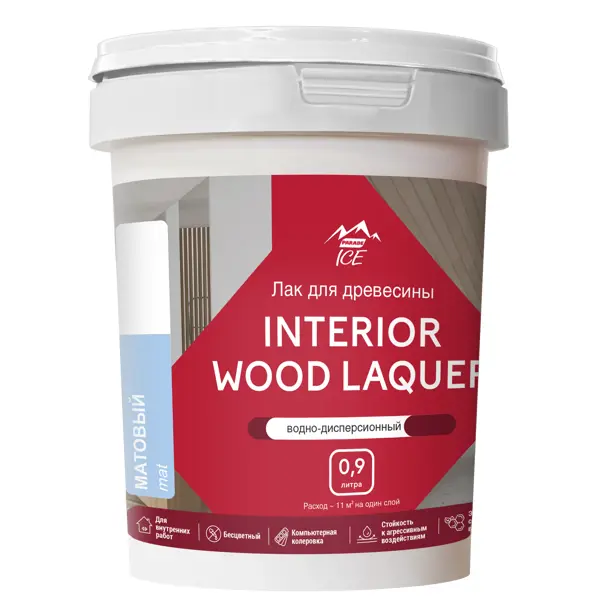 Лак для мебели акриловый Parade Interior Wood Laquer цвет прозрачный матовый 0.9 л