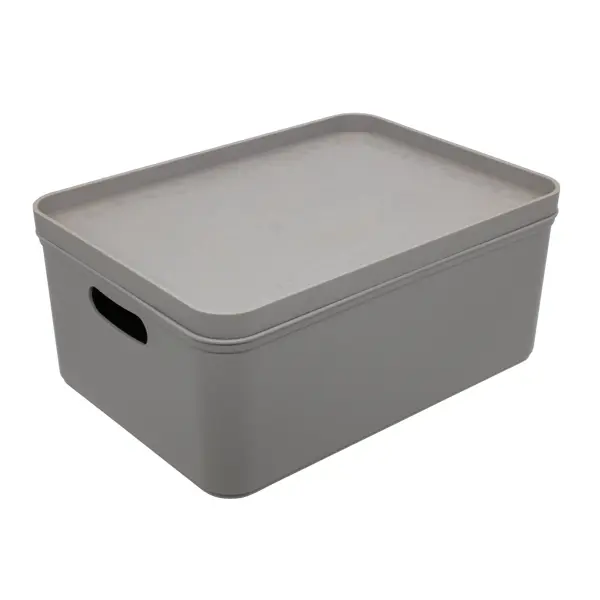 Органайзер для хранения Berossi 23x13x32 см 6 л пластик цвет серый короб для хранения складной 210 х 150 х 150 мм серый