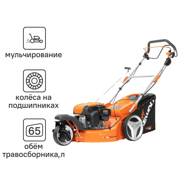 фото Газонокосилка бензиновая самоходная daewoo dlm 5100sr 6 л.с. 48 см