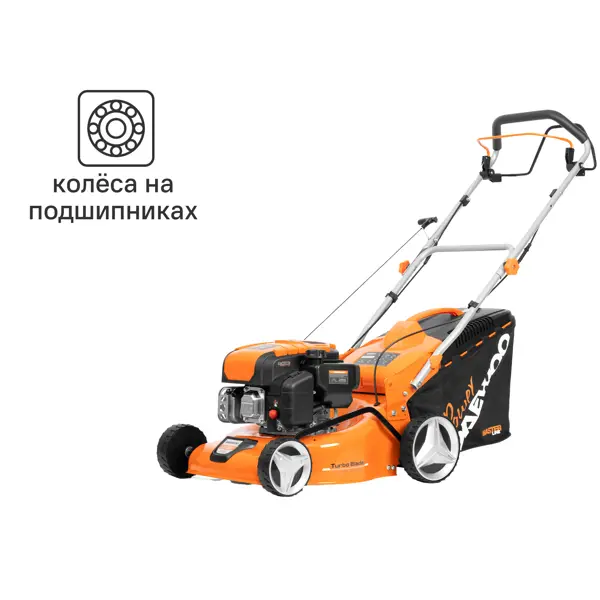 фото Газонокосилка бензиновая самоходная daewoo dlm 4300sp 4 л.с. 42 см