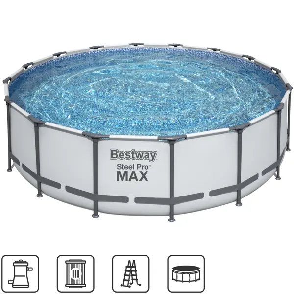 Бассейн каркасный Bestway 5612Z BW 488x122 см коврик для нагрева воды от солнечной энергии bestway