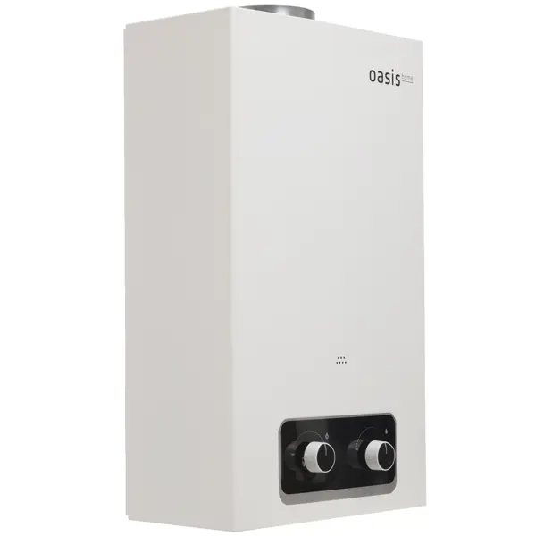 фото Колонка газовая oasis home v-20w 10 л/мин цвет белый