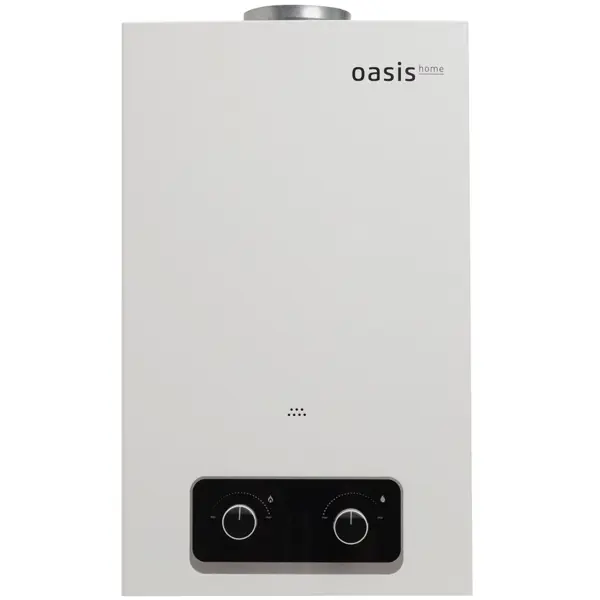 фото Колонка газовая oasis home v-20w 10 л/мин цвет белый