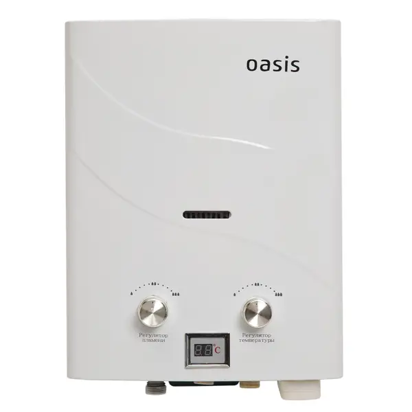 Колонка газовая Oasis B-12W 5 л/мин цвет белый колонка газовая oasis 44х30х12 см 6 л мин белый
