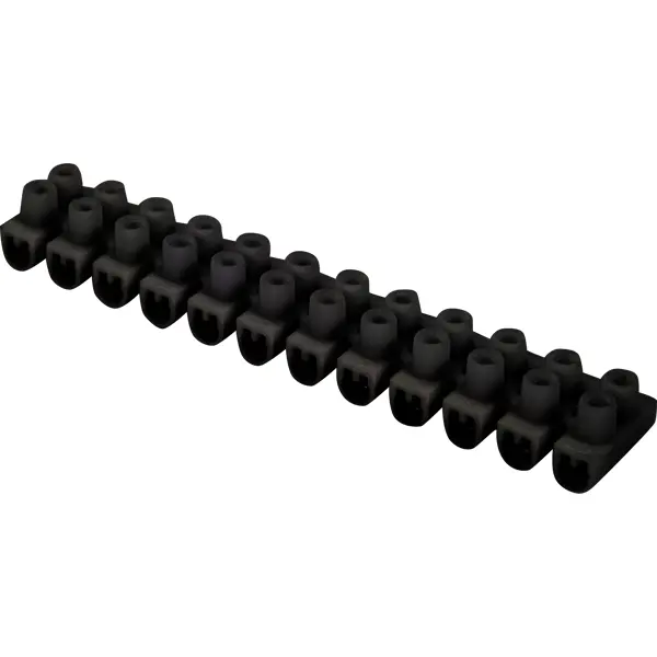 Зажим винтовой изолированный IEK Home ЗВИ 1.5-4 мм 12 пар цвет черный зажим для соединения тросов сорокин