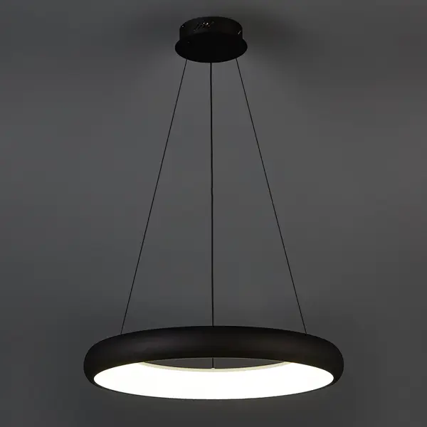 Светильник подвесной светодиодный Algedi с пультом управления 20 м² регулируемый белый свет цвет черно-белый