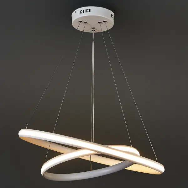 Люстра подвесная светодиодная «Meridiana» с пультом управления 15 м² регулируемый белый свет цвет белый meridiana 60 bl