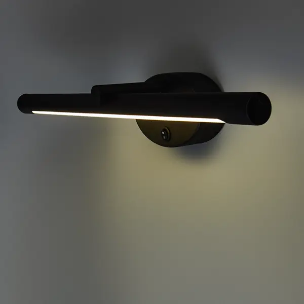 Подсветка светодиодная Ronnie для зеркала цвет черный подсветка светодиодная для зеркала 10w с пультом управления