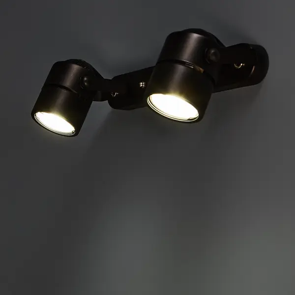 фото Спот поворотный arte lamp mizar 2 лампы 4 м² цвет черный
