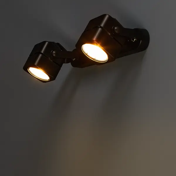 Спот поворотный Misam 2 лампы 2 м² цвет чёрный
