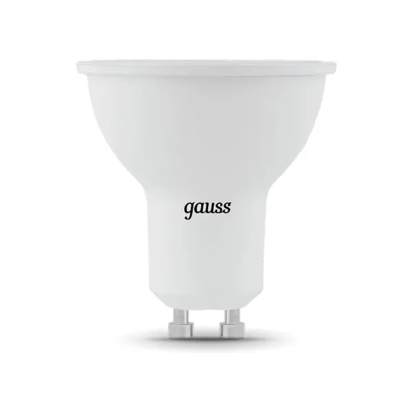 лампа светодиодная свеча gauss 103801209 e14 9w 4100k 1шт Лампа светодиодная Gauss MR16 GU10 9W 830LM 4100K