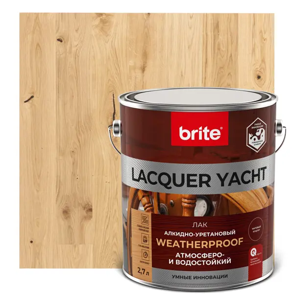 Лак яхтный Lacquer Yacht 2.7 л матовый яхтный лак eurotex
