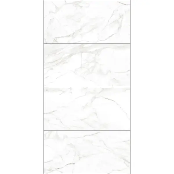 фото Глазурованный керамогранит ceradim calacatta faro 120x60 см 1.44 м² полированный цвет белый