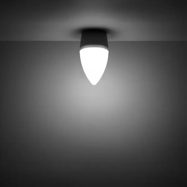 фото Лампа светодиодная gauss e27 170-240 в 7.5 вт свеча матовая 600 лм нейтральный белый свет