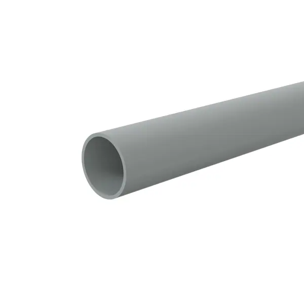Труба Lexman ПВХ D20 мм 2 м жесткая цвет серый труба ecoplast 30050 пвх жесткая легкая диам 50 3м уп 15 м ral 7035